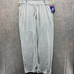 Champion Sweatpants Mens Extra Large Gray Athletic Straight Fleeece XL New